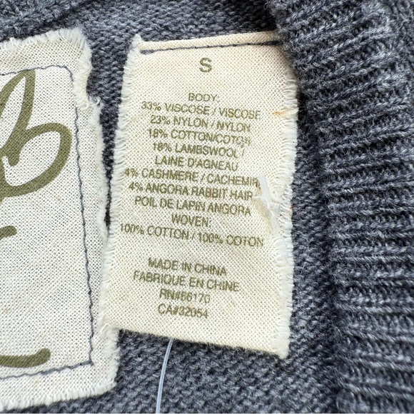 Anthropologie Field Flower cardigan with Turtle print, NWT, S - Picture 4 of 7